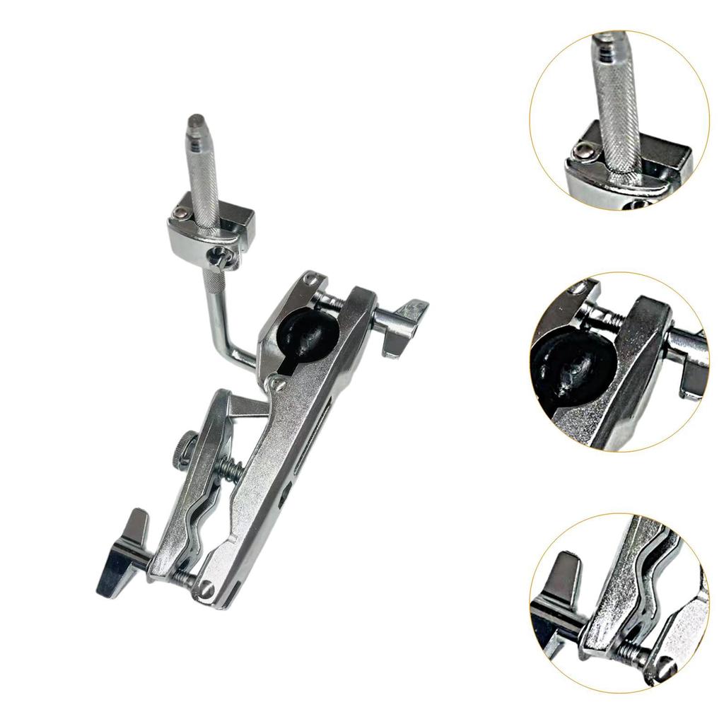 Cymbal Stand Clamp Drum Hardware Professional Extended Cymbal Holder Adjustable Easy Installation Drum Clamp Drum Set Clamp