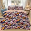 New 3D Flower Pattern Quilt Cover Pillowcase Fashion Flower Prints Bedding Sets 2-3 Pieces Sets Home Decor For Mum's Gift