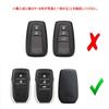 Kakash Toyota Rindsleder Smart Key Etui Schlüsselhülle Schlüsselhülle Schutzhülle Schmutz