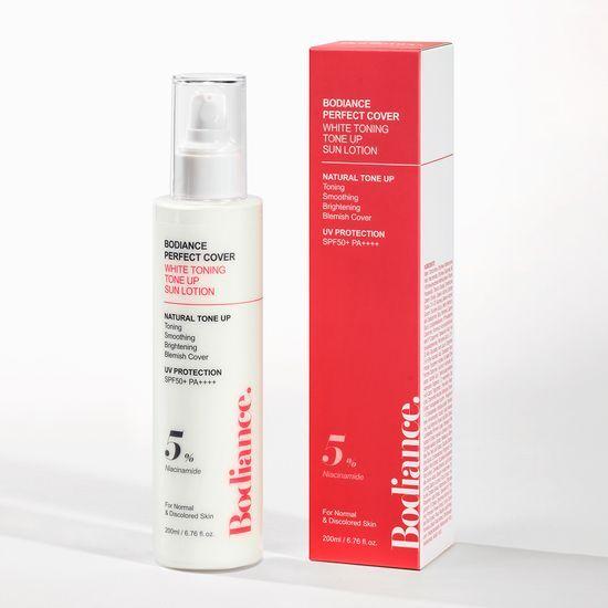 Bodiance Perfect Cover White Toning Tone-Up Sun Lotion 200ml