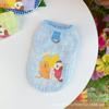 Original pet clothing summer new dog cat clothes bubble grid vest anti-hair loss breathable sun protection
