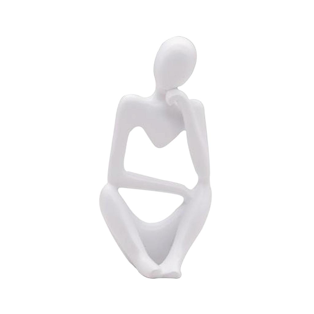 Thinker Statue Abstract Figure Sculpture Small Ornaments Resin Statue Home Crafts Home Decoration Modern Figurines Interior