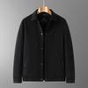 Di Bin Ze Men's Plus Size Warm Casual Lapel Jacket