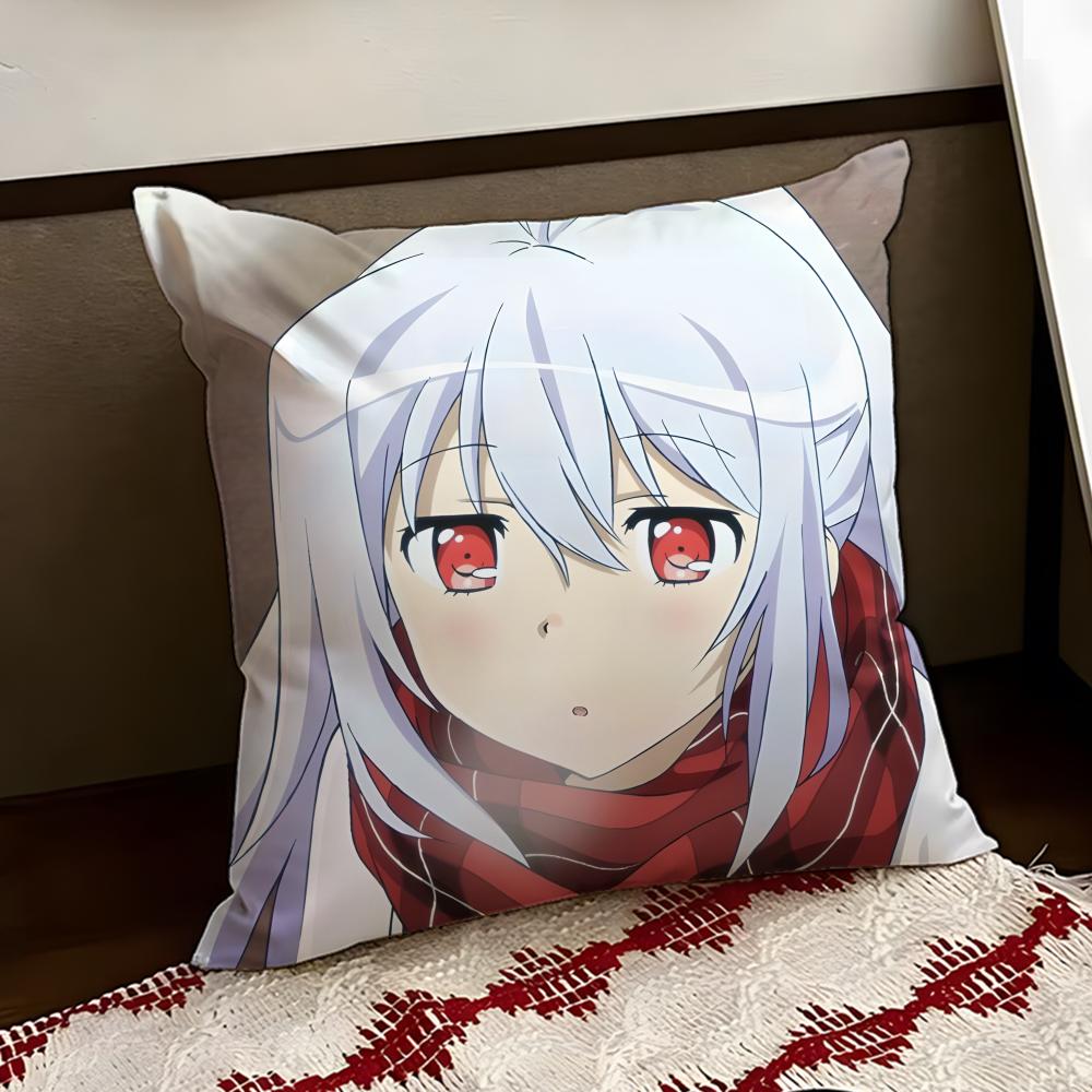 Cute PPlastic MMemories Cushion Cover Reversible Soft Durable Pillow Cover Home  Car MultiScene Use for Daily Comfort
