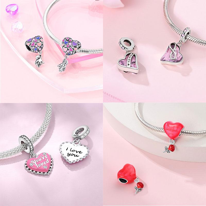 Copper Infinity Love Dangle Charms Like Snake Entangle Beads Fit Original Bracelet Diy Fine Jewelry Gifts For Women