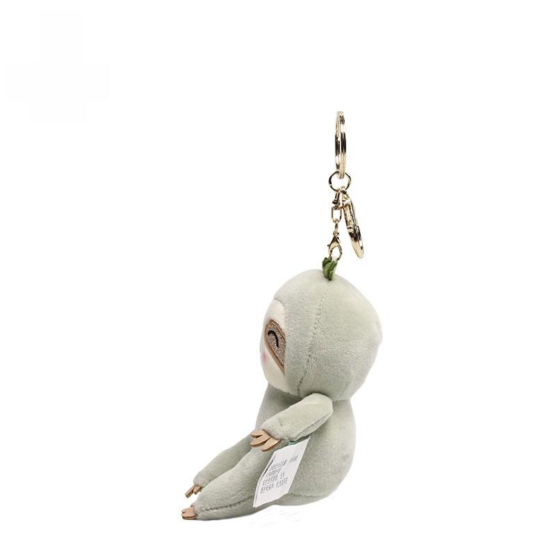 Plush Lazy Mouse Keychain With Polyester Fiber For Backpack And Bag Decor