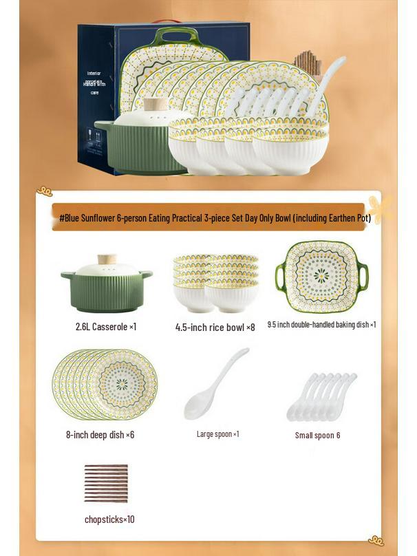 Modern Lanka Ceramic Dinnerware Gift Set