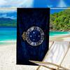Fc Emblem Printed Beach Towel, Super Soft Microfiber, Perfect Gift Birthday, for Pool, Beach, Travel, for family and friends