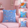 Goldfish Art Cushion Cover Soft Short Plush Double-Sided Printing Home Decor Machine Washable Pillow Case Gift