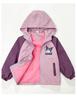 Girls Big Kids Fleece Lined Long Sleeve Casual Windbreaker Jacket Outerwear