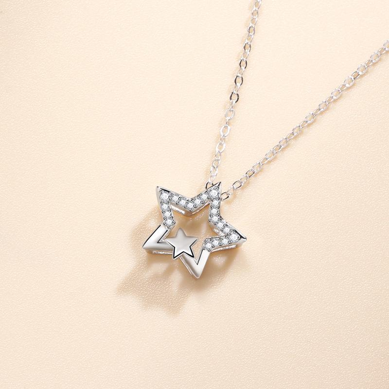 Star Necklace Women'S Fashion Ins Style Korean Version Versatile Niche Design Accessories Premium Durable Quality