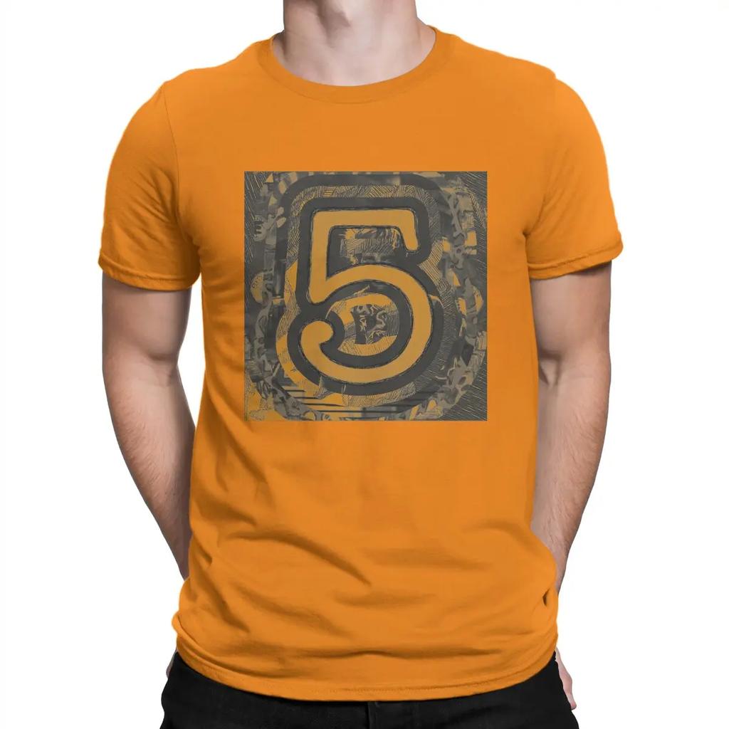 5 Music Fun T-Shirt for Men E-Ed Sheeran Novelty Cotton Tee Shirt Round Collar Short Sleeve T Shirts Original Clothing