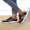 Spring and Summer New Leopard Print Flat Sole Elevated Comfortable Casual Running Sneakers Shoes for Women Chaussure Femme