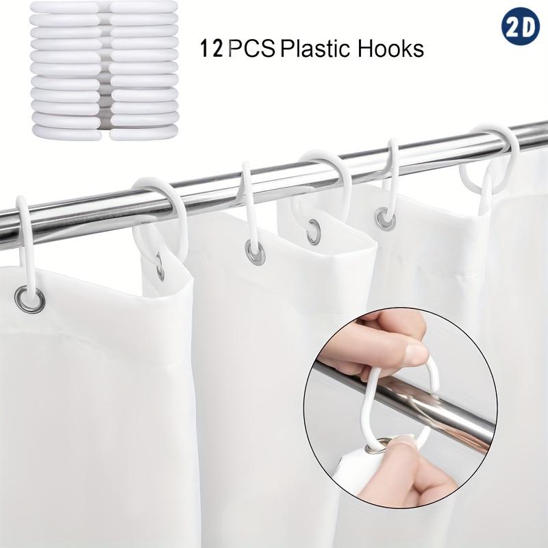 Symmetrical Feather Shower Curtain,Durable Polyester, Easy Clean Design With Hooks, Stylish Bathroom & Window Decor