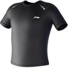 Li Ning Sports Casual Simple Round Neck Pullover Short Sleeve Swimwear Men Swimwear Black LNYW821-1
