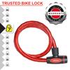 Master Lock Bike Lock Cable, 4 Keys, 100 cm x 18 mm