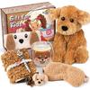 Dog Gifts Toys for Girls Kids 5 6 7 8-10 + with Dog Stuffed Animals/ Plush Diary/ Glass Cup/ Headband/ Eye Mask, Puppy Toys Preschool Christmas