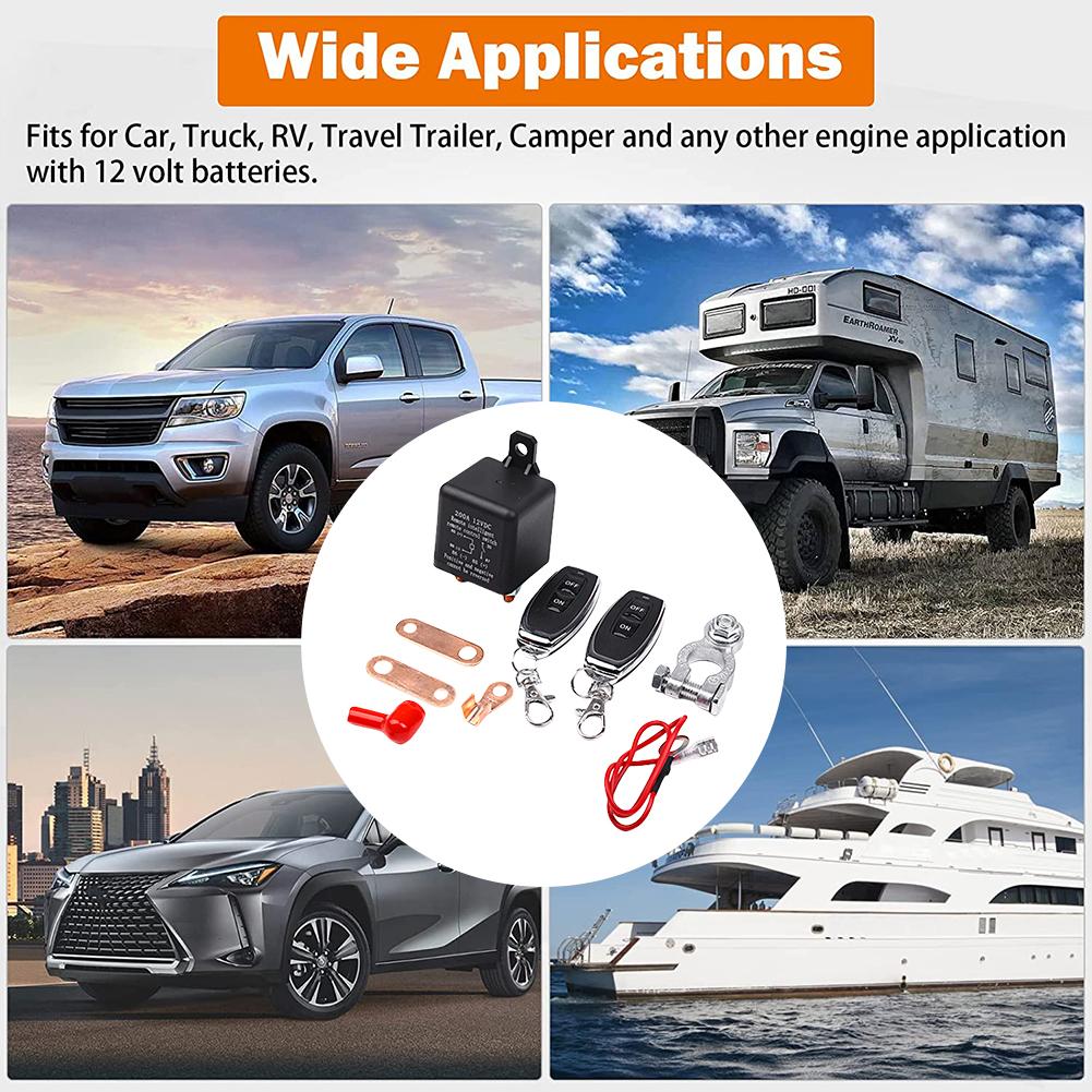 Wireless Remote Master Kill Cut-off 433MHz Cut Off Isolator DC 12V Car Battery Intelligent Breaker Wireless Disconnect Isolator China Mainland