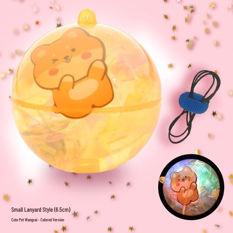 Luminous Crystal Flashing Bouncing Ball - Student Prize & Night Market Toy