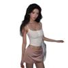 American Spice Girl Small Suspender Vest Women's Outer Wear With Chest Pad Summer Suit Inner Base Beautiful Short Lace Top