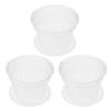 3Pcs Butterfly Orchid Plant Pots Transparent Slotted Design for Root Aeration Healthy Growth Clear Plastic Nursery Flower