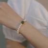 Antique Bracelet Women's Put Hetian Jade Bracelet Fu Chinese Pastoral Hanfu Pearl Bracelet Gift