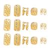 200Pcs Hair Dreadlocks Beads Flexible Alloy Exquisite Fashionable Hair Decorations Rings for Wedding Party