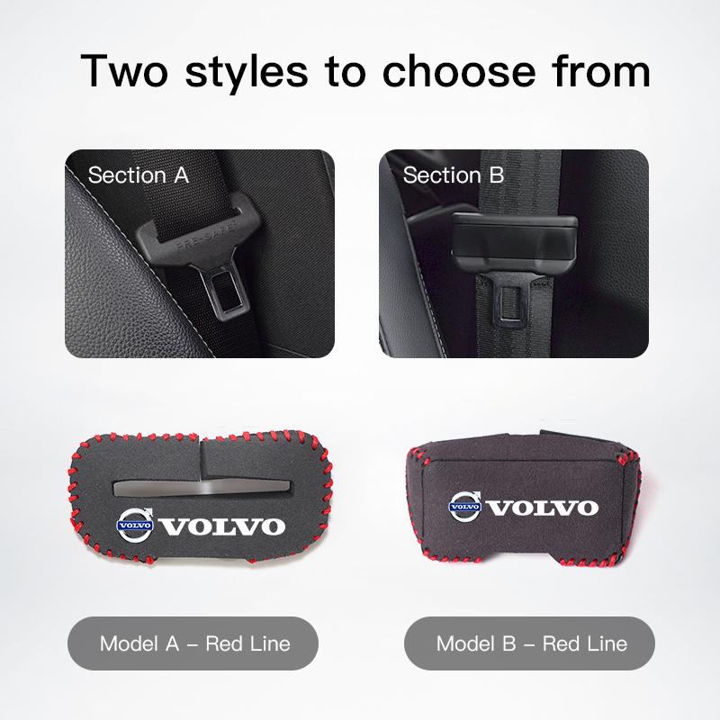 Car Seatbelt Buckle Cover Seat Belt Anti Scratch Protector Case For Volvo ES90 EC40 EX40 EM90 XC90 V90 V60 XC60 V40 S80 S60 S90