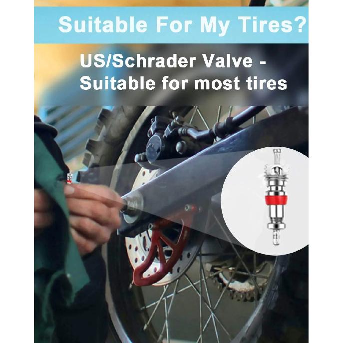 10/20/30 Pcs Schrader Tire Valve Core American/US Valve Stems Core for Most Automotive, RV, ATV & Air Conditioning Replacement