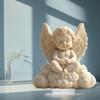 Porcelain Angel Doll Acrylic Statue: Home and Bedroom Decor Ornament