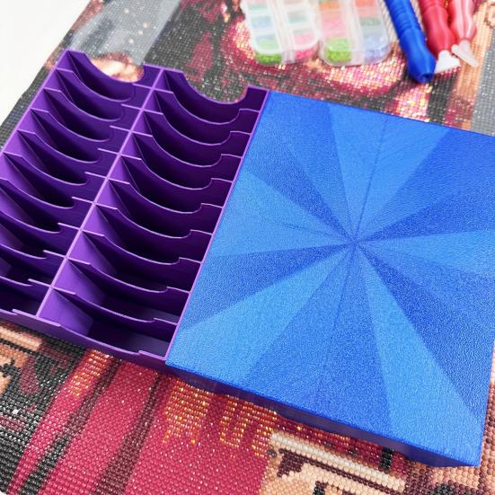 Bead Storage Container Diamond Art Storage Case with 20 Compartments Rhinestone Painting Organizer for Craft Enthusiasts