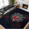 Bon Jovi Print Crystal Velvet Plush Rug Wear?Resistant Anti?Slip Floor Mat For Indoor Household Decoration