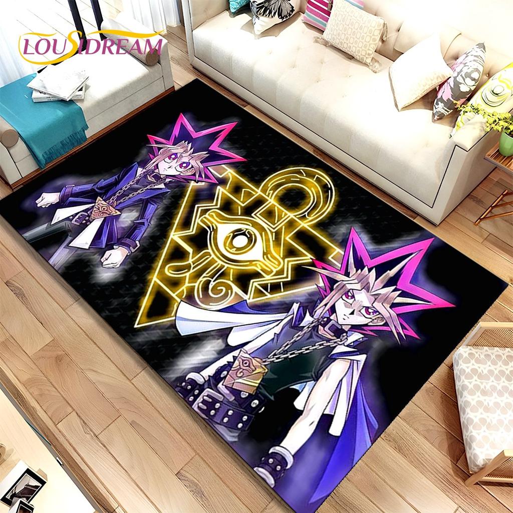 Yu-Gi-Oh MONSTER CARD Anime-Teppich, groß, Teppich für Wohnzimmer, Schlafzimmer, Sofa, Fußmatte, Dekoration, rutschfeste Bodenmatte für Kinder, 3D