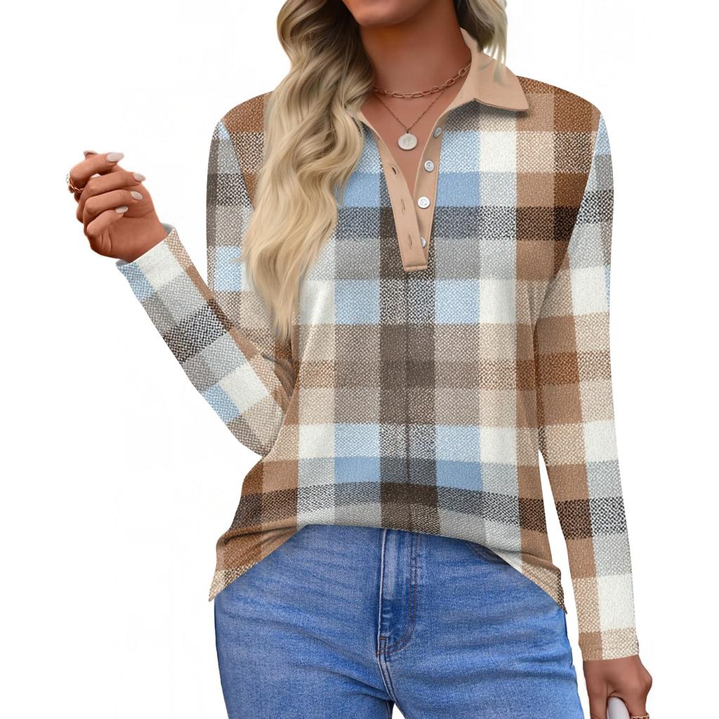 Koszula damska z krótkim rękawem i nadrukiem, zapinana na guziki, modna, swobodna, z klapami