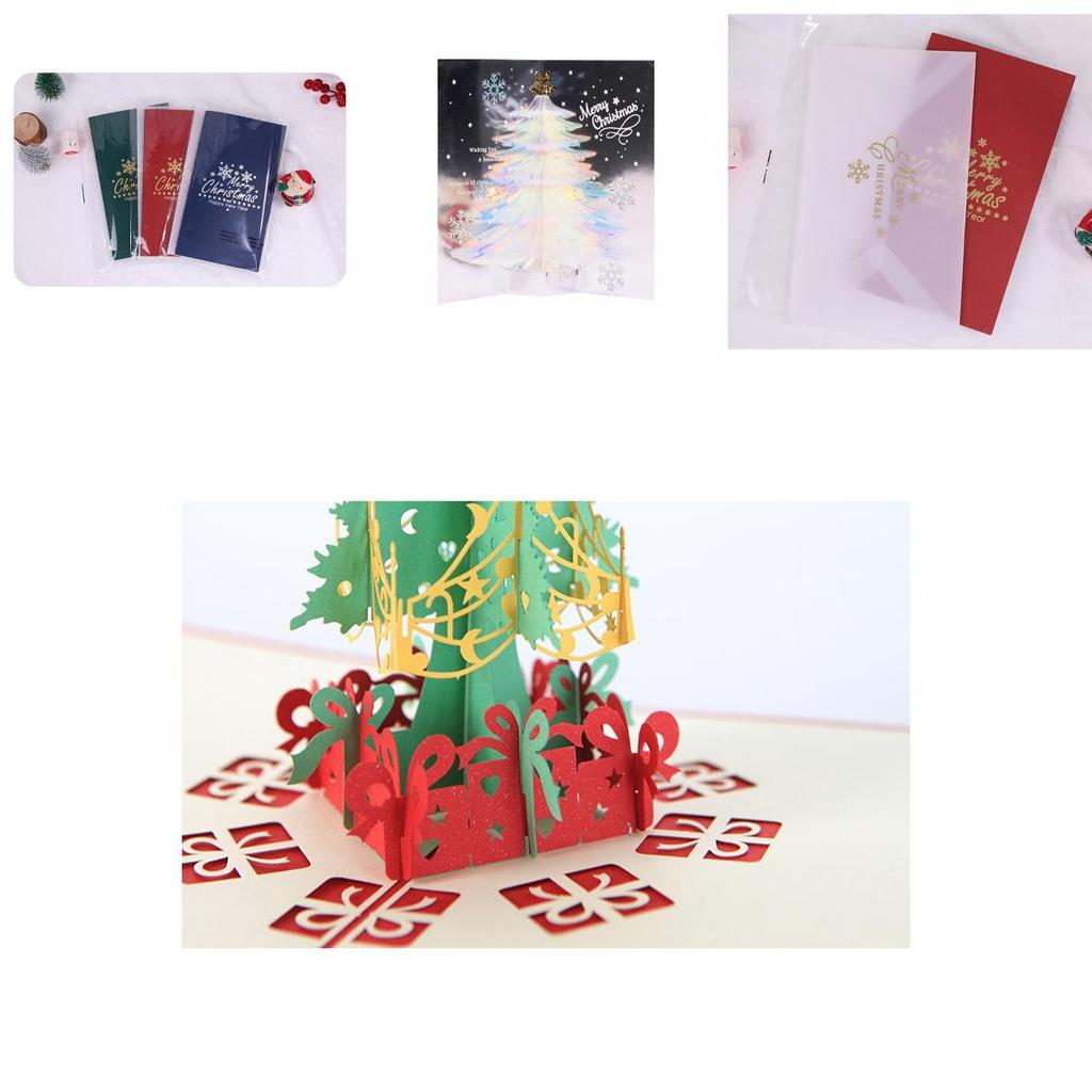 Stunning 3d Pop Up Christmas Card Featuring Santa Perfect For Holiday Greetings