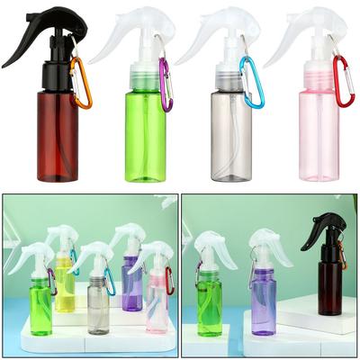 60ML Plastic Perfume Atomiser with Carabiner Hook Makeup Tool Lotion Samples Sub-bottling Trigger Spray Bottles Empty Container