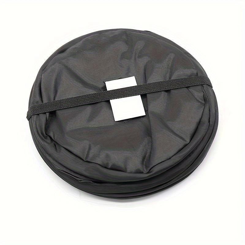1pc Foldable Fabric Car Trash Can with Lid - Multi-Use Storage Organizer for Vehicle Interior Cleaning, Car Trash Can Foldable, Vehicle Organization