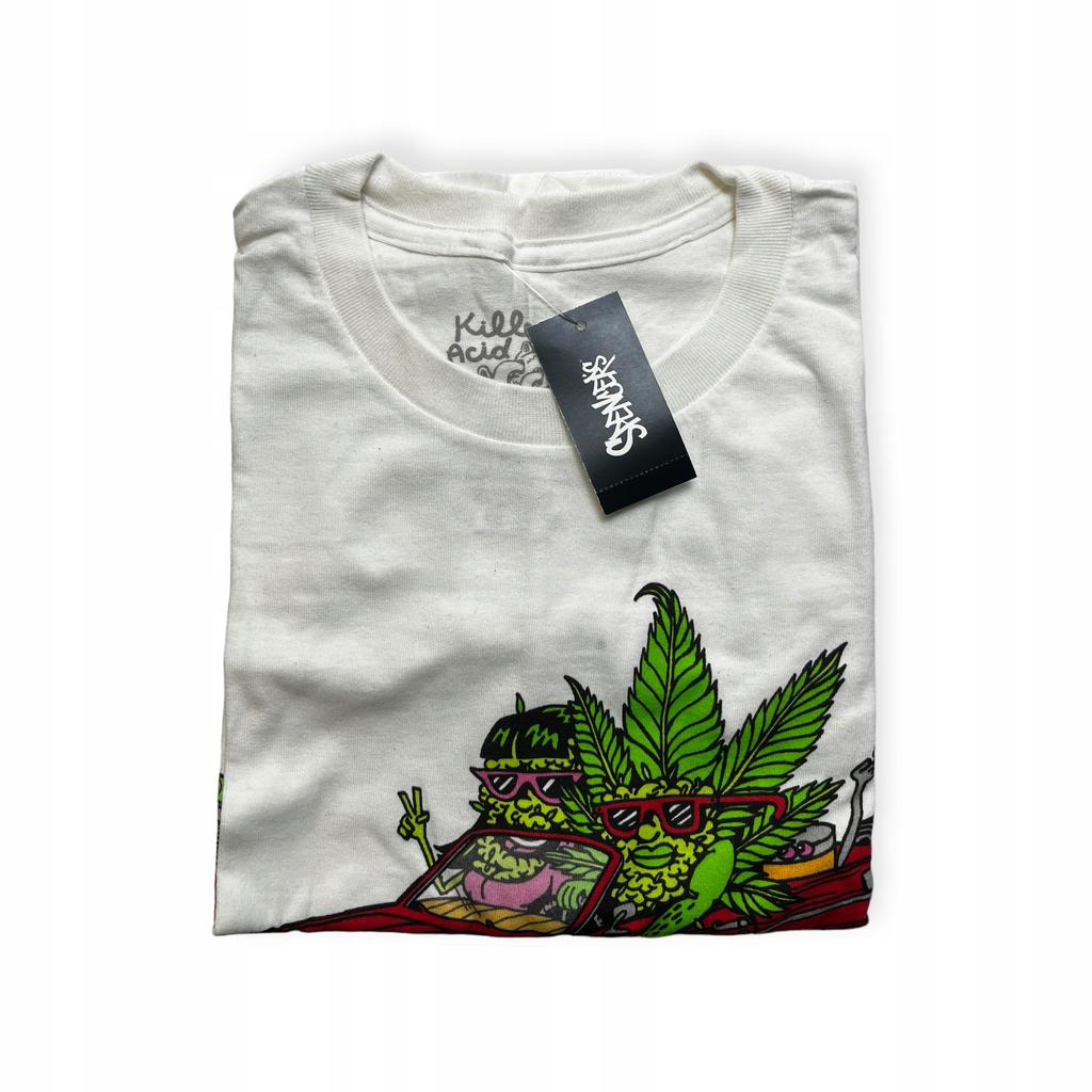 Koszulka T-shirt męski okrągły dekolt SPENCER'S nadruk L