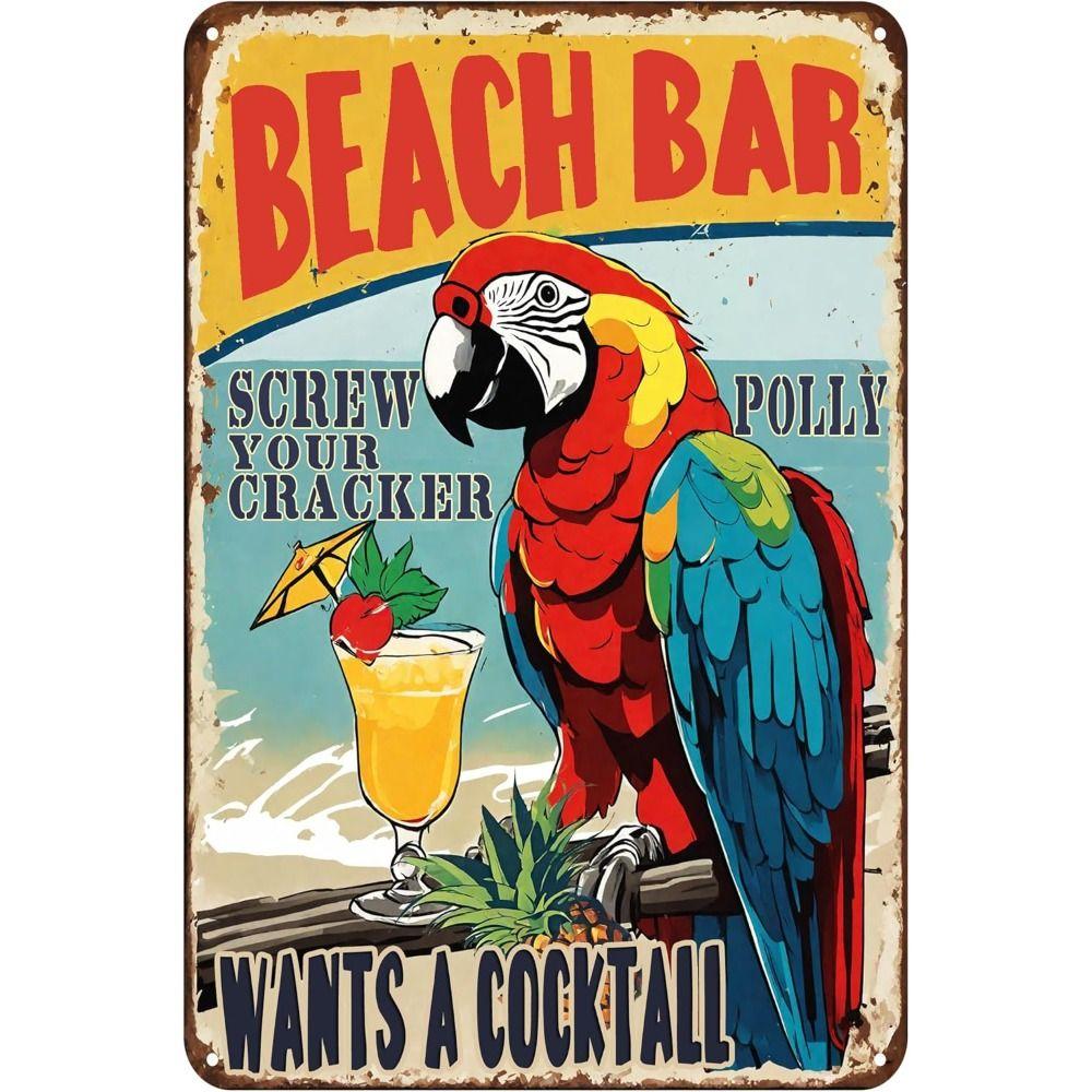 Custom Floral Logo Metal Sign for Oasis Bar Terrace