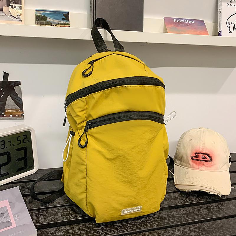 

Outdoor Hiking Bag, Lightweight Hiking Bag, Men s and Women s Sports Cycling Bag, Solid Color Lightweight Waterproof Small Backpack жовтий