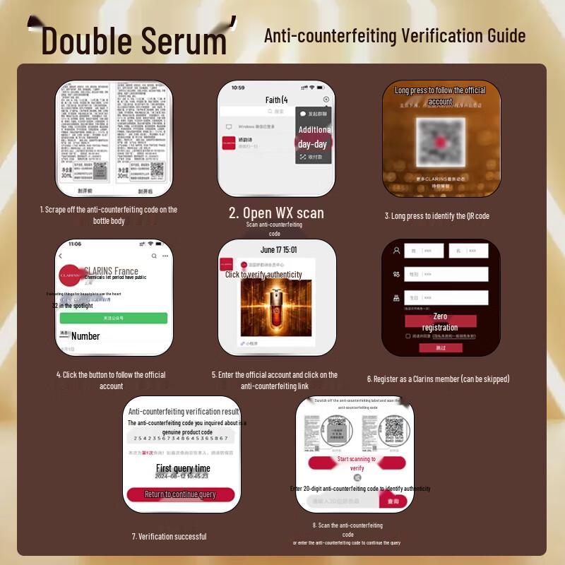 Clarins Golden Double Serum 9th Generation