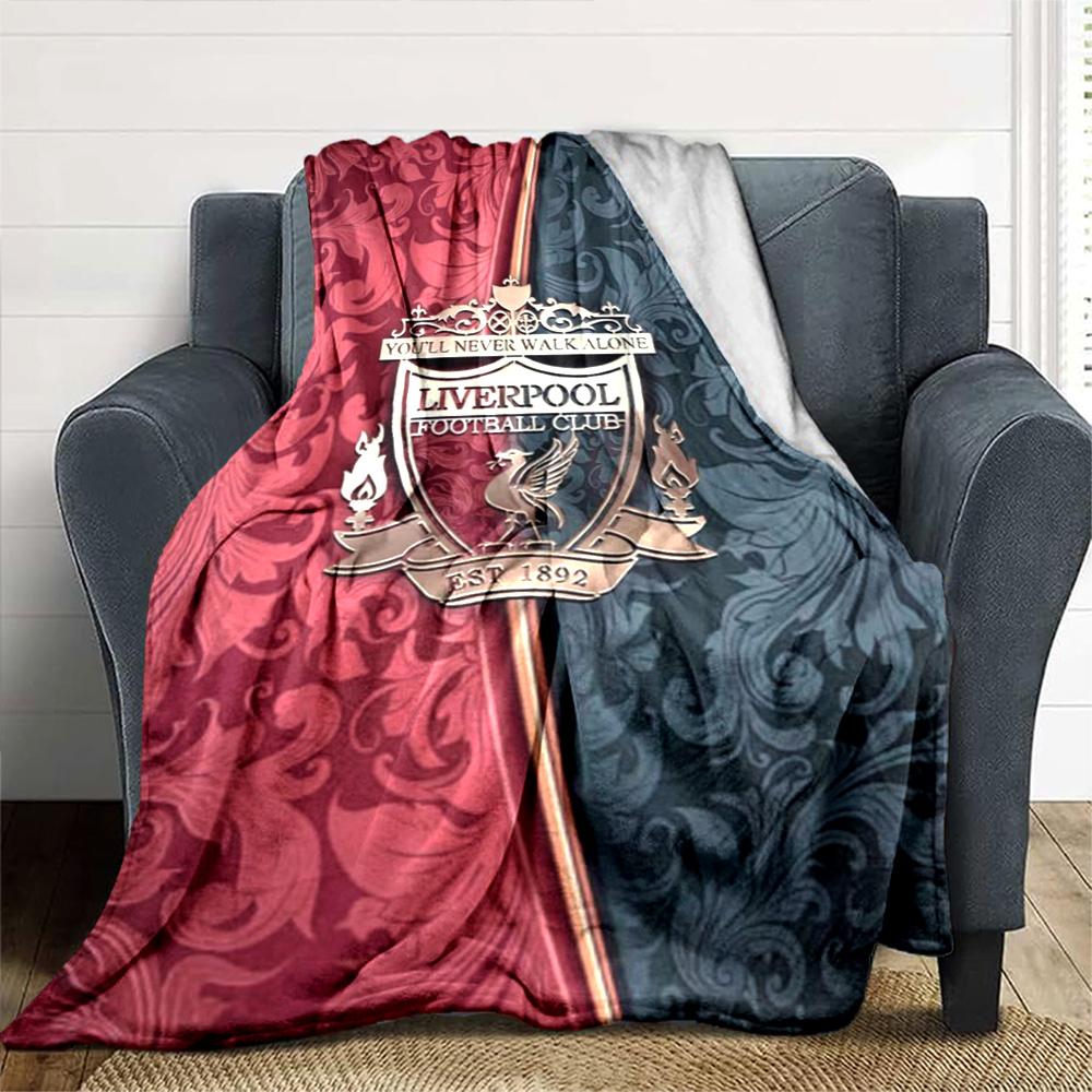Liverpool Blanket Soft & Cozy Perfect for Couch Office Seaside for All Occasions Playful Design Ideal Gift For Birthday Valentine'S Day