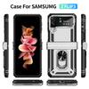 Magnetische Mode Ring Halter Telefon Fall Für Samsung Galaxy Z Flip4 Flip 4 5g Flip3 Flip 3 Zflip4 Fall schutz Abdeckung