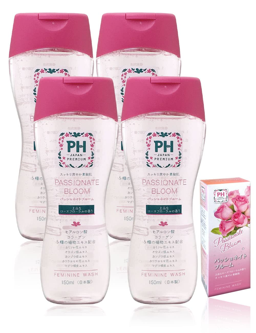 

Мыло для интимной гигиены для деликатных зон Passionate PH-JAPAN-PREMIUM (150мл (х 4), цветение)