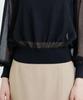 Nano Universe Sheer Volume Size Pink Pullover, S,