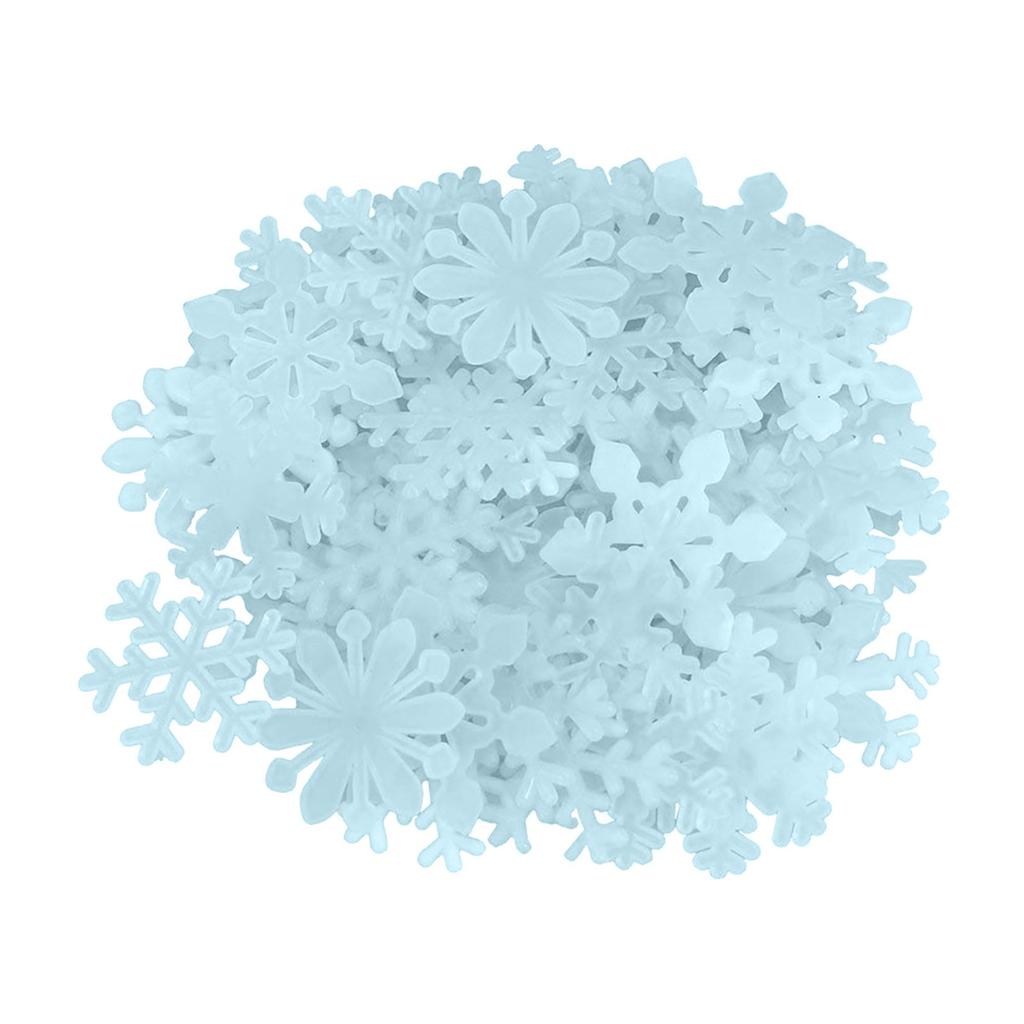 Christmas Snowflake Wall Stickers - 50 Pcs Christmas Glow In The Dark