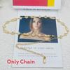 Punk Water Drilled Waist Chain For Women With Chain Link Decor For Summer Fashion