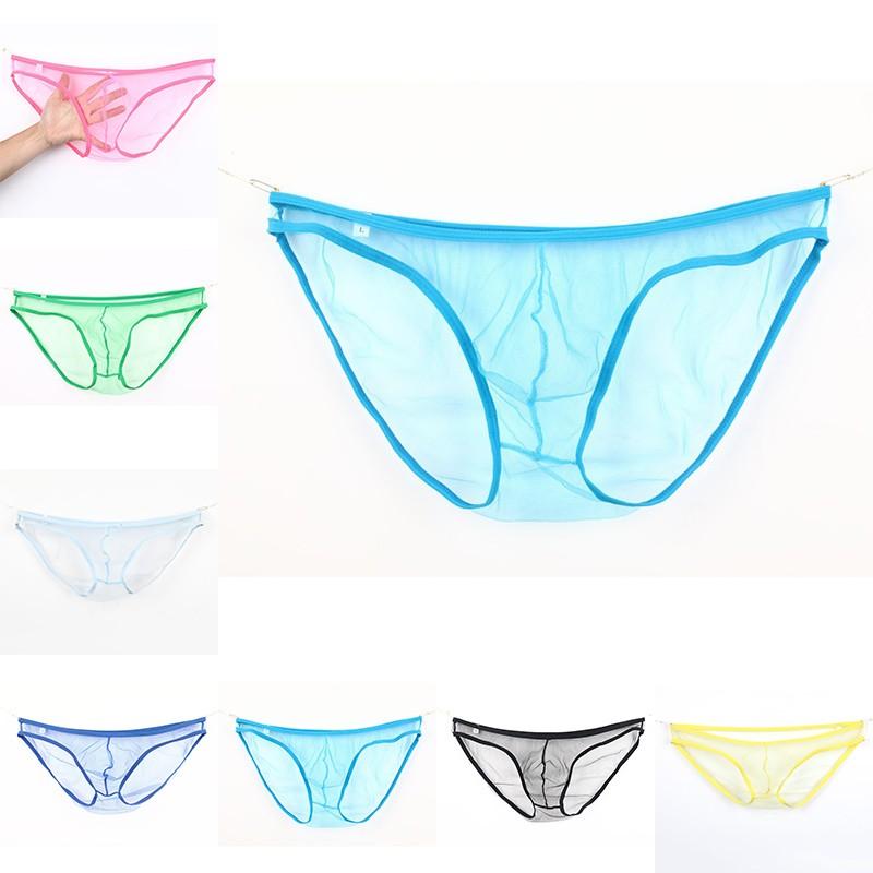 Sissy Herren Sheer Durchsichtig Bikini Slips Unterwäsche String G-String Unterhosen