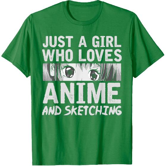 Japanese Manga Drawing Otaku Gift Anime Girl T-Shirt