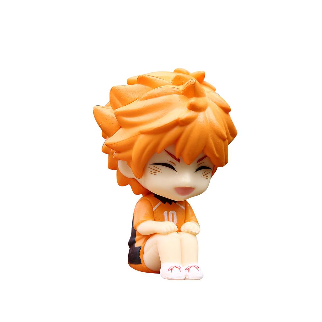 8pcs/set Anime Haikyuu!! Oikawa Tooru Iwaizumi Hajime Akaashi Keiji Model Action Figures PVC Q Version Collectible Birthday Durable Toys